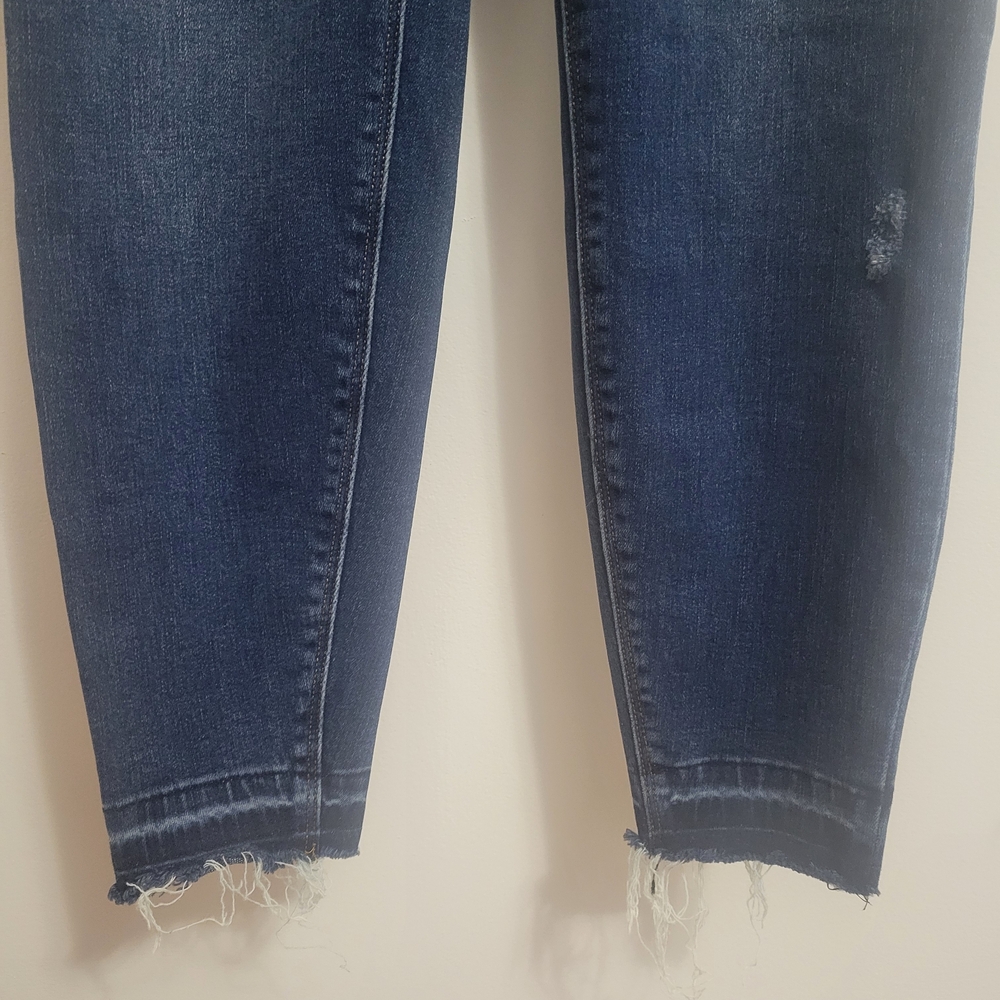 Womens Spanx Distressed Denim Legging Size Large - Picture 3 of 7